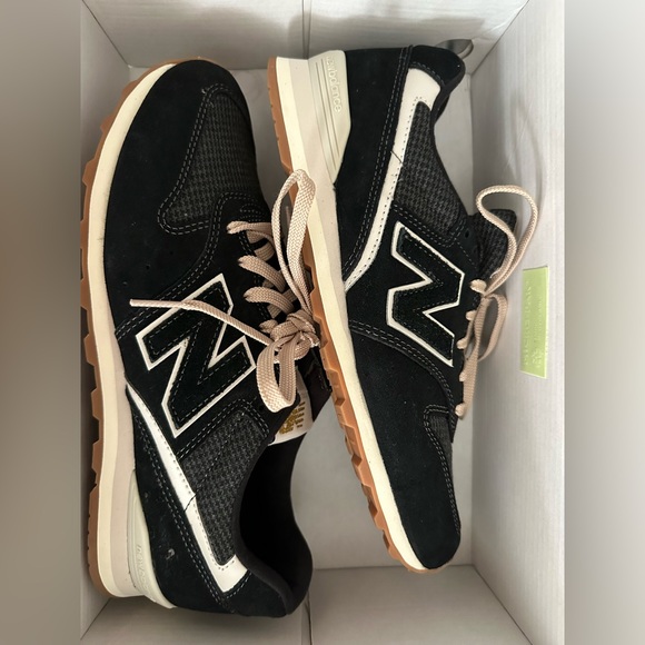 New Balance 996 Classic Black Gray Angora Houndstooth Sneakers Womens Size 10 - Picture 2 of 5